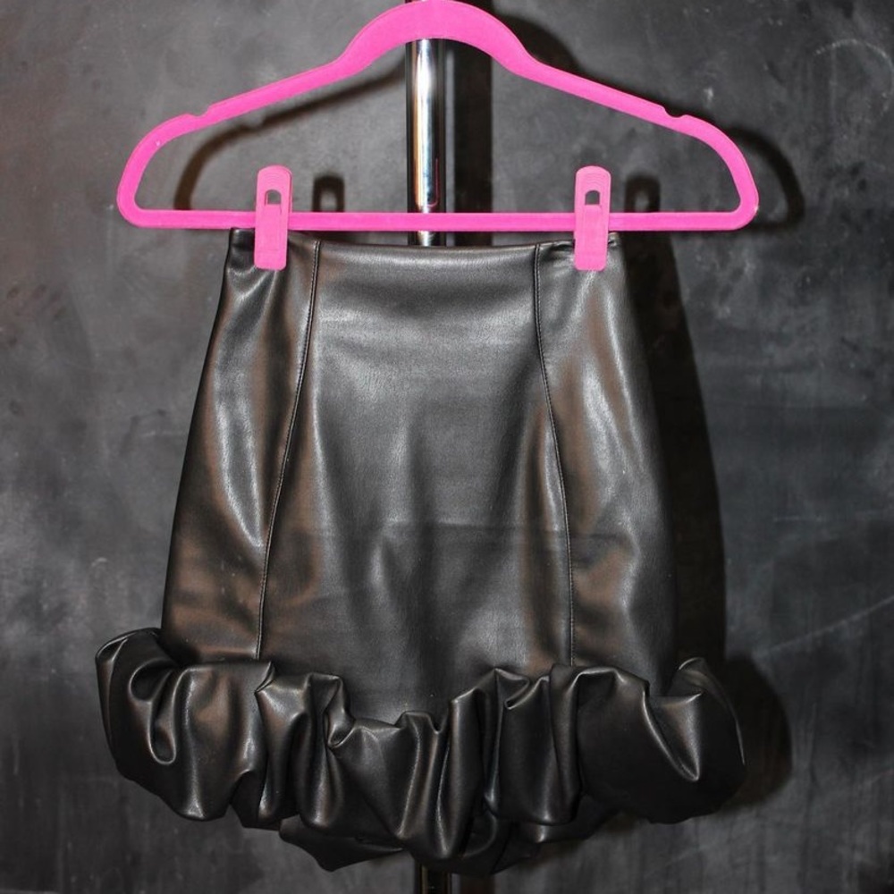 House of CB leather XTRA ASF skirt